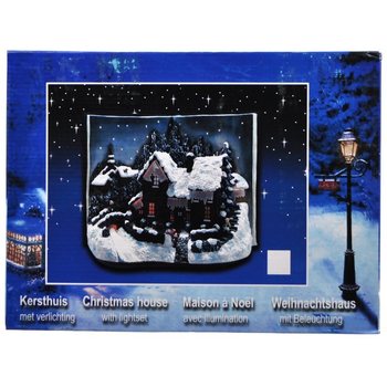 CHRISTMAS VILLAGE IN BOOK FORM WITH GLOW LIGHTING