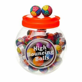 Bouncing balls Ø 3.6 cm. IN POT (48pcs)