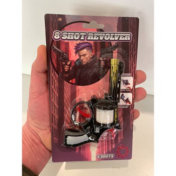8-Shot Cap Gun on Blister Card (24pcs)