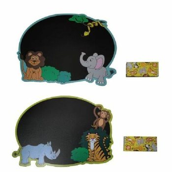 Wild Animal Chalkboard with Chalk - Display of 24