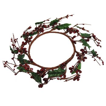 CHRISTMAS DECORATION BERRY WREATH (2st.)