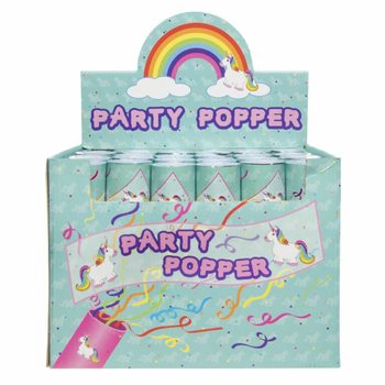 PARTY CONFETTI SHOOTER - UNICORN - IN DISPLAY (48 pcs)