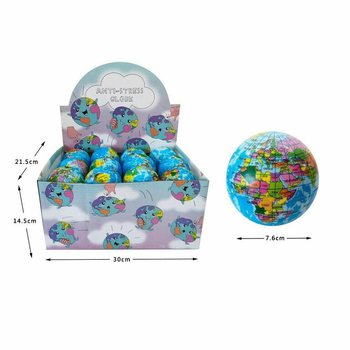 Globe Stress Balls Display (24 pcs)