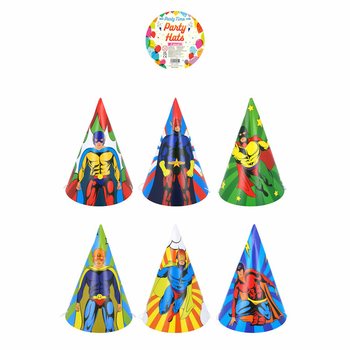 SUPERHERO MIX PARTY HATS (120 pcs)