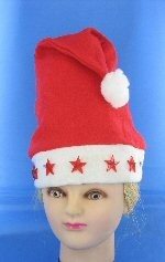 CHRISTMAS HAT with LIGHT-UP STARS (9 pcs)