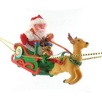 SANTA IN SLEIGH WITH MUSIC (2 pcs)