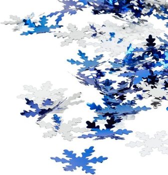 Confetti cannon - Snowflake - 40 cm - party shooter (10 pcs.)