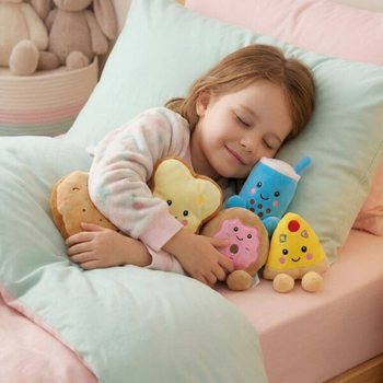 PLUSH FOOD FIGURES - 13 CM - MIXED DESIGNS (12 pcs)