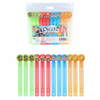 COLORED PIRATE BUBBLE WANDS (12 pcs)