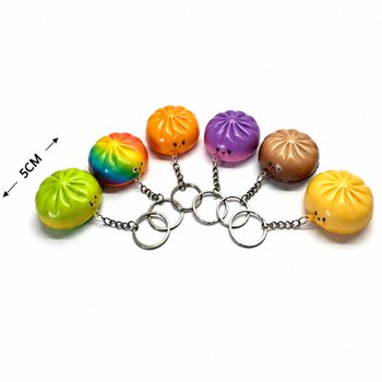 RAGE - SQUISHY DUMPLING KEYCHAINS - MIXED COLORS - IN DISPLAY (24 pcs.)