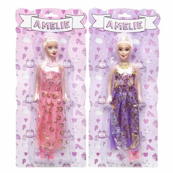 Amelie Doll on Card - Mix Colors (12 pcs)