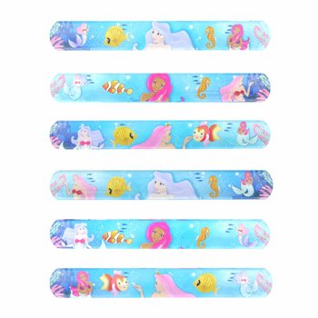 Mermaid Slap Bracelets - Bulk Pack 120 pcs