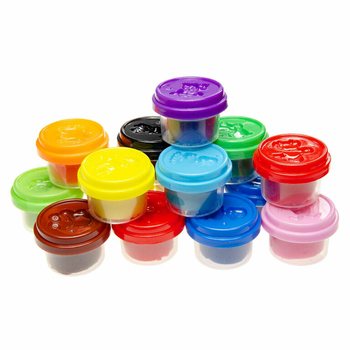 FUN DOUGH - MODELING CLAY IN TUBS (1 Bag of 15 pcs)