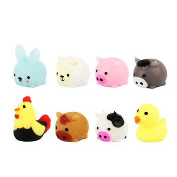 LUCKY DIP SQUISHY - FARM ANIMALS - IN DISPLAY BOX (96 pcs)