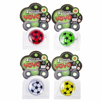 Football Yo-Yo on Card (12 Pcs)