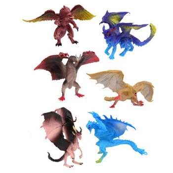 Mixed Toy Dragon Figures in Display (36 pcs)
