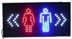 LED Sign - TOILET / WC Advertising Board
