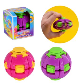 Spin & Pop Fidget Ball - SpinShift Ball - in Display (24 pcs)