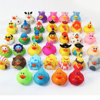 MIX DESIGN BATH DUCKS - Dim 5x5.5x6 Cm (38 pcs)