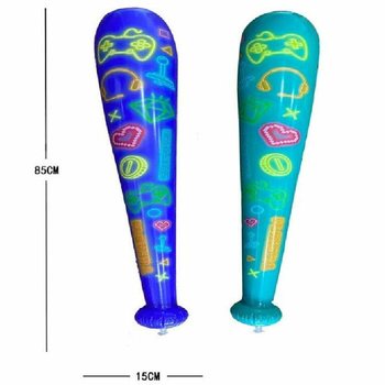 LARGE INFLATABLE GAMER BAT - 85CM - MIXED COLORS (12 pcs)