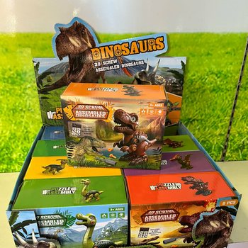 Build Your Own 3D Dinosaur Kit - Gift Box Display (8 pcs)