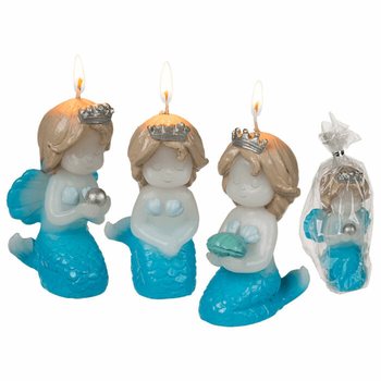 **MEGA CHEAP** MERMAID CANDLE IN DISPLAY (12 pcs.)