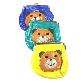Kids Bear Wallet Mixed Colors (6 pcs)