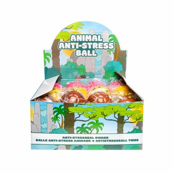 Foam Animal Faces Balls &Oslash; 6.3 cm in Display (24 pcs)