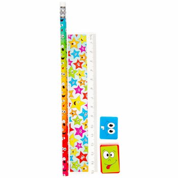 4-PIECE CHARACTER SET SMILEY (24 pcs.)