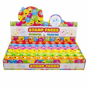 SMILEY / HAPPY FACE STAMPS IN DISPLAY (60 pcs.)
