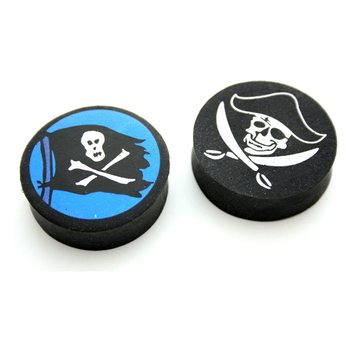 Round Pirate Erasers (60 pcs)
