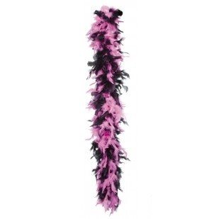 BLACK / PINK BOA FOR PRINCESSES 180 CM. (6 pcs.)