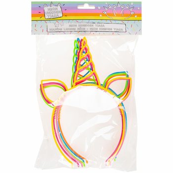 Unicorn Tiara, Neon Color Mix (24 pcs)