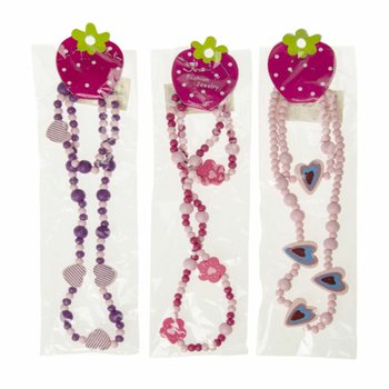 Wooden Kids Necklace + Bracelet Set (48 pcs)