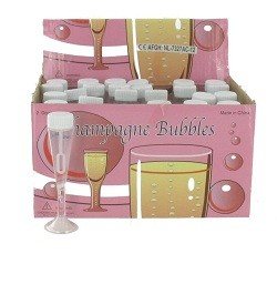 Champagne Glass Bubble Blowers (24 pcs) - Wedding Favors