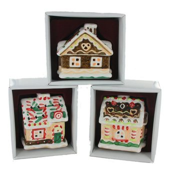 Item.nr: 601273 - Waxinelichthouder CHRISTMAS HOUSE (3St.)