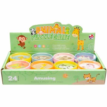 CHEERFUL ANIMALS PATIENCE GAMES IN DISPLAY (24pcs)