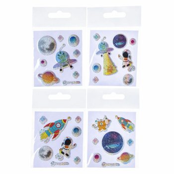 GLITTER STICKERS - MODEL: SPACE (100 pcs)