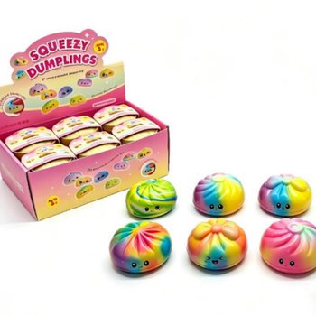 RAGE - Squishy RAINBOW Bun Dumplings LARGE - PU FOAM EDITION 8.5cm (12 pcs)