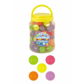 GLOW IN THE DARK BALL STOOLS Ø3.3 CM. IN POT (72st.)