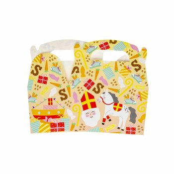 SAINT NICHOLAS TREAT BOX 12x12.5x6 Cm. (12 pcs.)