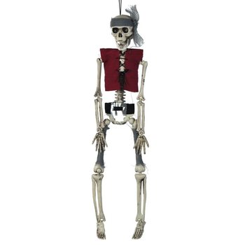 Hanging Skeleton Pirate 40 cm (6 pcs) - B2B Halloween Decoration
