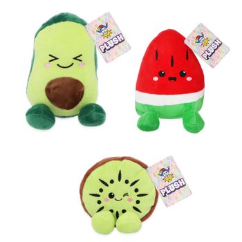 PLUSH FRUIT - 15CM HIGH - MIX DESIGN (12 pcs)