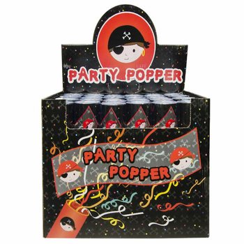 PIRATE PARTY CONFETTI SHOOTER - DISPLAY OF 24