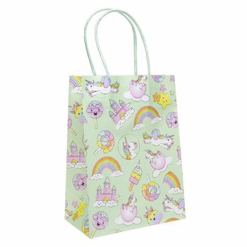 Unicorn Paper Gift Bags - 12-Pack (16x9x22 cm)
