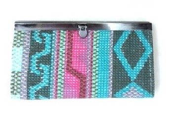 Teal/Brown Wallet (1 pc)