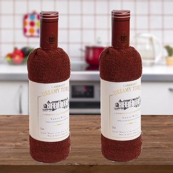 TOWEL IN THE FORM OF A BOTTLE (2st.)