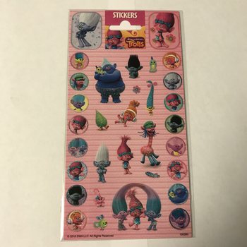 STICKERVEL: TROLLS, Dim. 20 x 10 cm. (10pcs)