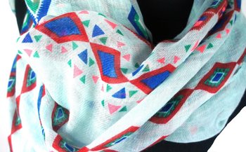 Beautiful Mint Green Scarf - Ibiza Style (1 pc)