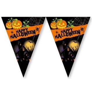FLAG LINE HAPPY HALLOWEEN - 2.3 meter (6 pcs.)